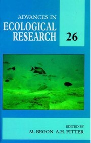 Front cover of Advances in ecological research by Michael Begon
