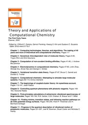 Front cover of Theory and applications of computational chemistry by Unknown