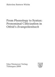Front cover of From phonology to syntax by Katerina Somers Wicka