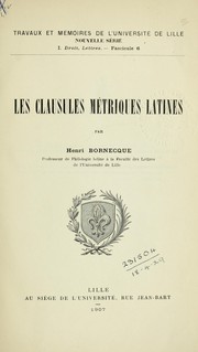 Front cover of Travaux et mémoires by Lille. Université