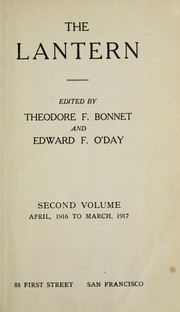 Cover of The lantern by Theodore Bonnet