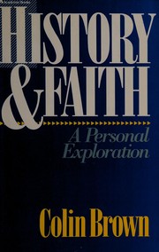 Front cover of History & faith by Brown, Colin