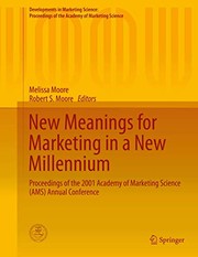 Front cover of New Meanings for Marketing in a New Millennium by Robert S. Moore