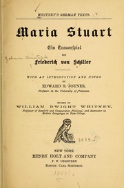 Front cover of Maria Stuart by Friedrich Schiller