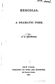 Cover of Herodias by J. C. Heywood