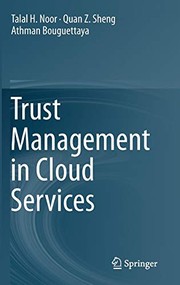 Front cover of Trust Management in Cloud Services by Talal H. Noor
