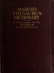 Cover of March's thesaurus dictionary by Francis Andrew March