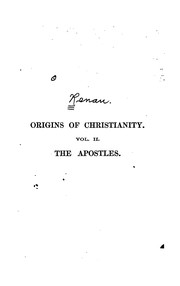 Front cover of The Origins of Christianity by Ernest Renan