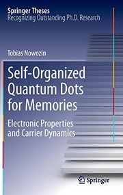 Front cover of Self-Organized Quantum Dots for Memories by Tobias Nowozin