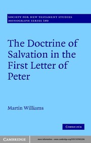 Front cover of The doctrine of salvation in the first letter of Peter by Martin Williams