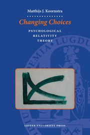 Cover of Changing choices by Matthijs J. Koornstra