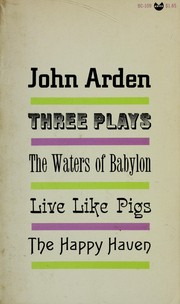 Cover of Three plays by Arden, John.
