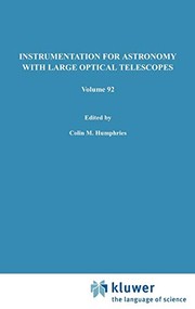 Front cover of Instrumentation for Astronomy with Large Optical Telescopes by C.M. Humphries