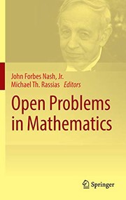 Cover of Open Problems in Mathematics by John Forbes Nash  Jr.