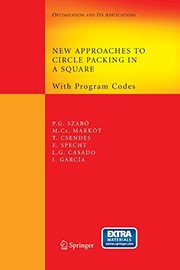 Front cover of New Approaches to Circle Packing in a Square by Péter Gábor Szabó