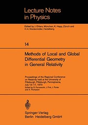Front cover of Methods of Local and Global Differential Geometry in General Relativity by D. Farnsworth