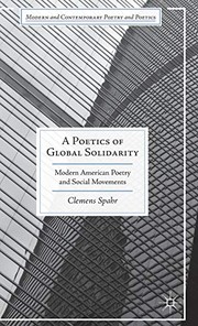 Front cover of A Poetics of Global Solidarity by Clemens Spahr