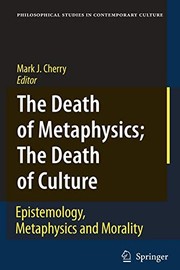 Front cover of The death of metaphysics, the death of culture by Mark J. Cherry