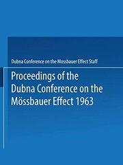 Front cover of Proceedings of the Dubna Conference on the Mössbauer Effect 1963 by Dubna Conference on the Mossbauer Effect Staff