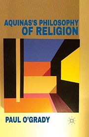 Front cover of Aquinas's Philosophy of Religion by P. O'Grady