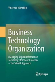 Cover of Business Technology Organization by Vincenzo Morabito