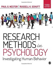 Front cover of Research Methods in Psychology by Paul G. Nestor