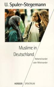 Front cover of Muslime in Deutschland by Ursula Spuler-Stegemann