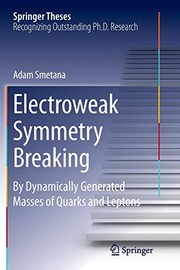 Front cover of Electroweak Symmetry Breaking by Mgr.Adam Smetana