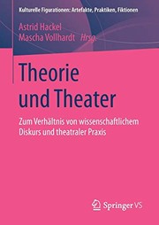 Front cover of Theorie und Theater by Astrid Hackel