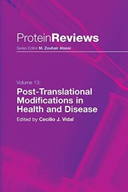 Front cover of Post-translational modifications in health and disease by Cecilio J. Vidal