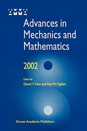 Front cover of Advances in Mechanics and Mathematics by David Yang Gao