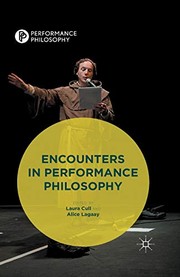 Cover of Encounters in Performance Philosophy by Laura Cull