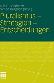 Front cover of Pluralismus - Strategien - Entscheidungen by Nils C. Bandelow