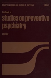 Front cover of Handbook of studies on preventive psychiatry by Beverley Raphael