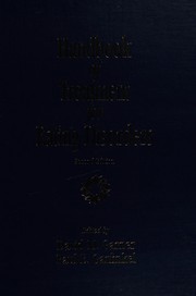 Front cover of Handbook of treatment for eating disorders by David M. Garner