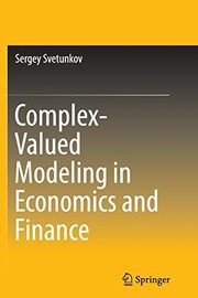 Front cover of Complex-Valued Modeling in Economics and Finance by Sergey Svetunkov