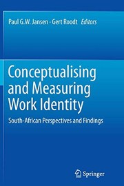 Cover of Conceptualising and Measuring Work Identity by Paul G.W. Jansen