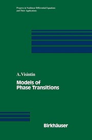 Front cover of Models of Phase Transitions by Augusto Visintin