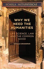 Front cover of Why We Need the Humanities by Donald Drakeman