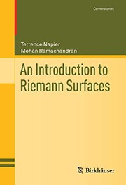 Front cover of An Introduction to Riemann Surfaces by Terrence Napier