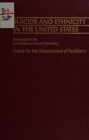 Front cover of Suicide and Ethnicity in the United States (Gap Report, No 128) by Group for Advancement of Psychiatry Committee on Cultural Psychiatry