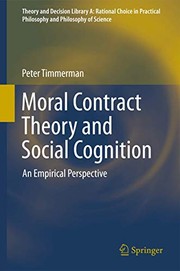Front cover of Moral Contract Theory and Social Cognition by Peter Timmerman
