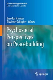 Front cover of Psychosocial Perspectives on Peacebuilding by Brandon Hamber