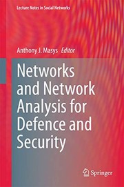 Front cover of Networks and Network Analysis for Defence and Security by Anthony J. Masys