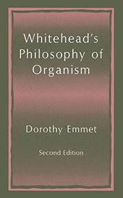 Cover of Whitehead's philosophy of organism by Dorothy Emmet