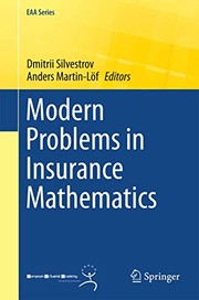 Front cover of Modern Problems in Insurance Mathematics by Dmitrii Silvestrov