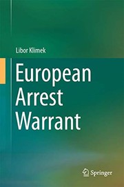 Cover of European Arrest Warrant by Libor Klimek