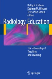 Cover of Radiology Education by Rethy K. Chhem