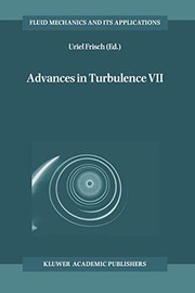 Front cover of Advances in Turbulence VII by Uriel Frisch
