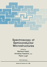 Cover of Spectroscopy of Semiconductor Microstructures by Gerhard Fasol